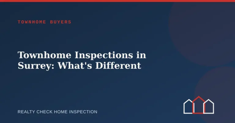 Townhome Inspections in Surrey: What’s Different from a Single-Family Home?