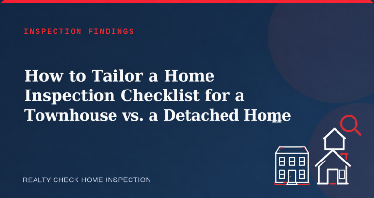 How to Tailor a Home Inspection Checklist for a Townhouse vs. a Detached Home