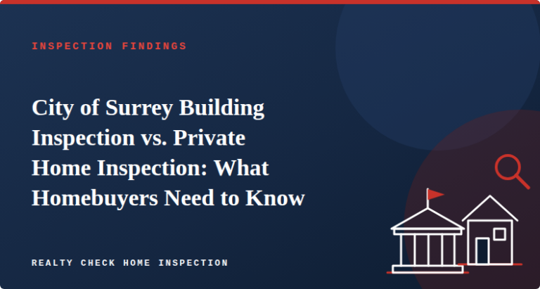 City of Surrey Building Inspection vs. Private Home Inspection: What Homebuyers Need to Know