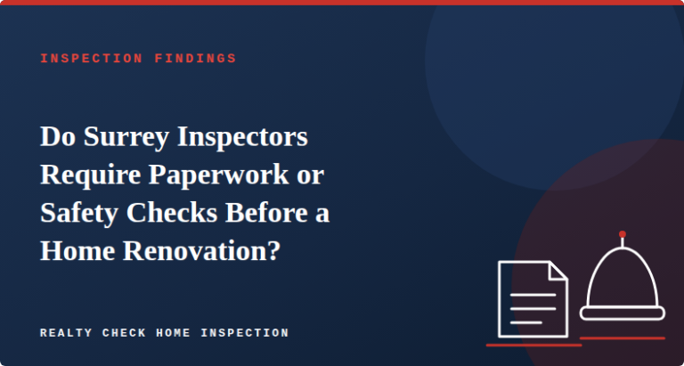 Do Surrey Inspectors Require Paperwork or Safety Checks Before a Home Renovation?